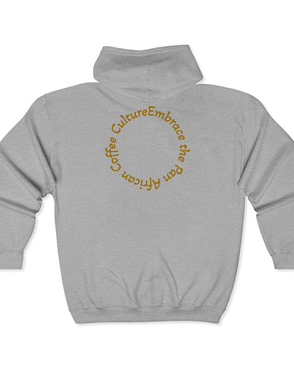 Coffee Culture Hoodie - Embrace Unisex Zip Sweatshirt