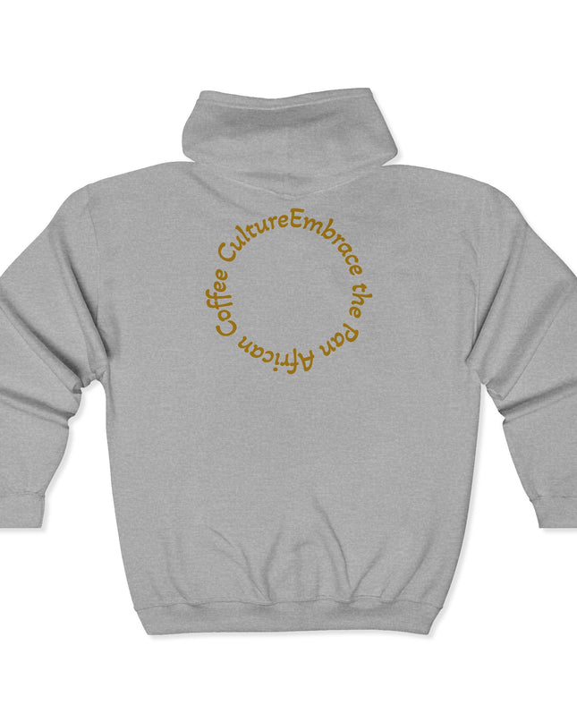 Coffee Culture Hoodie - Embrace Unisex Zip Sweatshirt