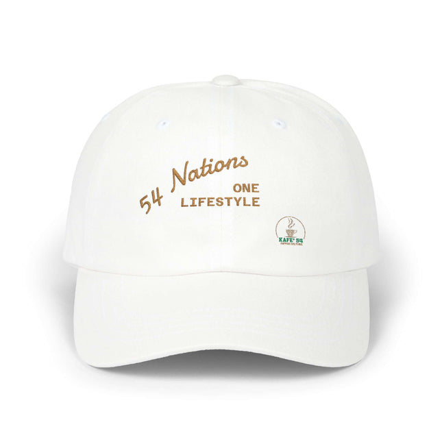 Kafe' 54 Dad Cap- White