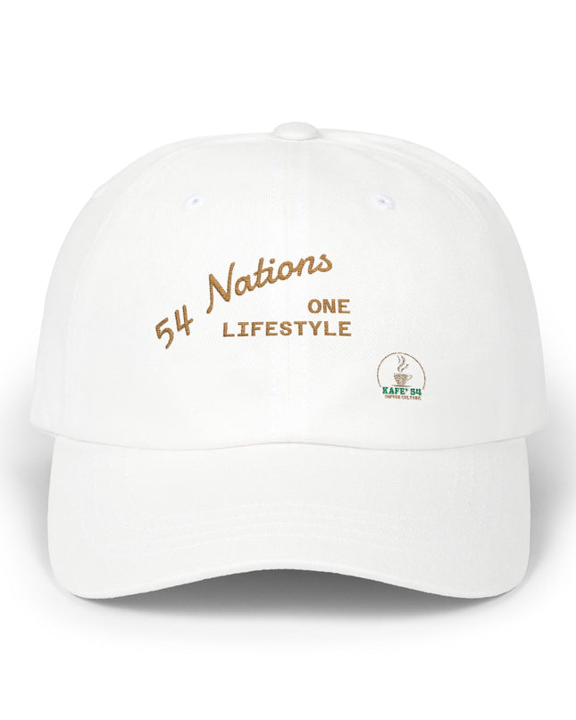 Kafe' 54 Dad Cap- White
