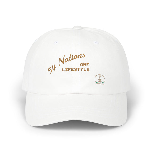 Kafe' 54 Dad Cap- White