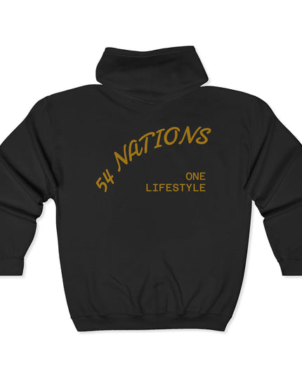 Coffee Culture Hoodie - 54 Nations Unisex Zip Sweatshirt