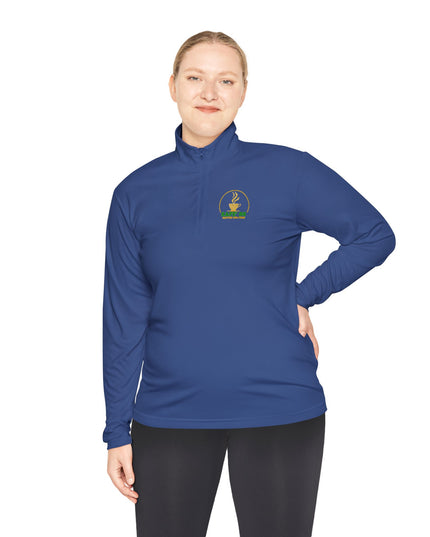 Quarter-Zip Pullover K54 Logo Embrace Back Design