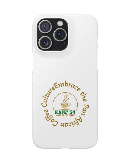 Coffee Culture Snap Phone Case KAFE' 54 Embrace the Vibe