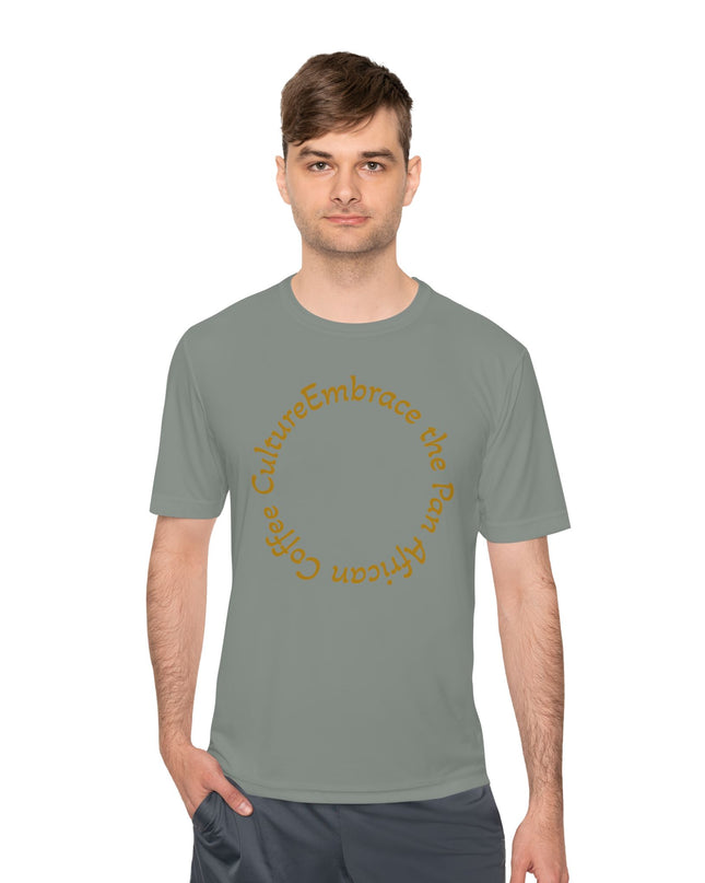 Coffee Culture Embrace Unisex Moisture Wicking T-shirt
