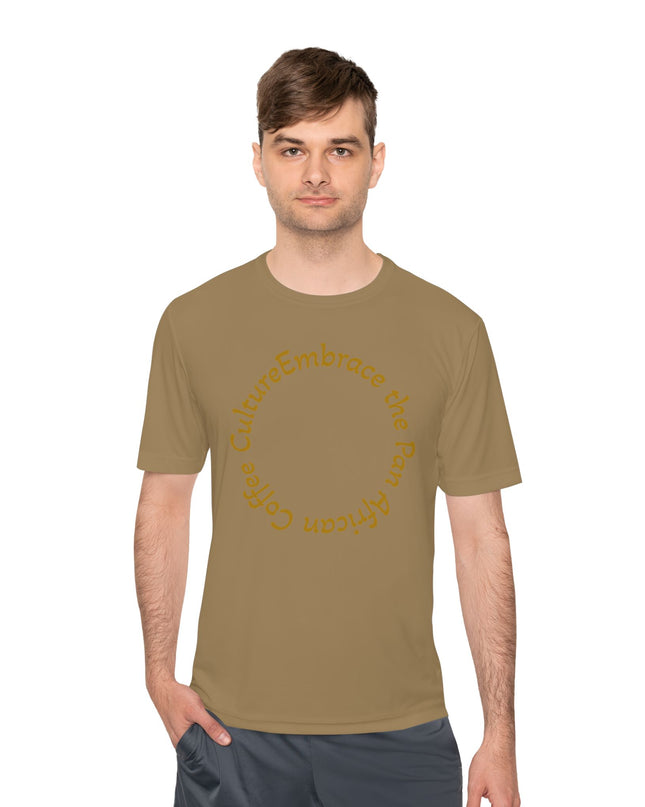 Coffee Culture Embrace Unisex Moisture Wicking T-shirt