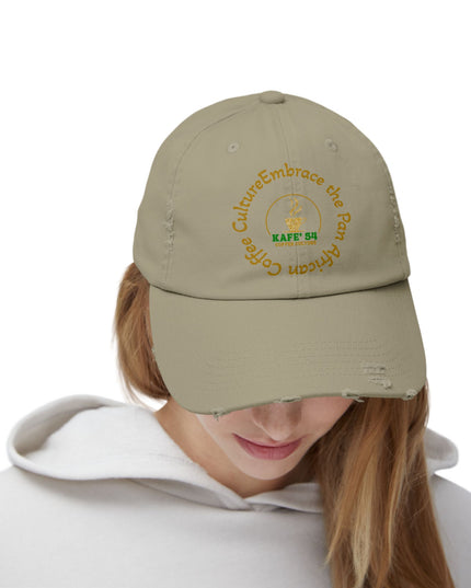 Distressed Coffee Club Cap