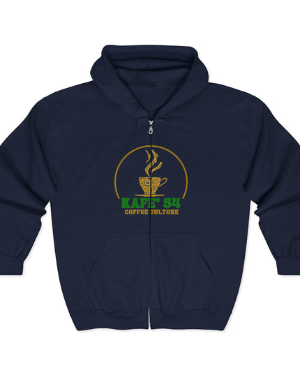 Coffee Culture Hoodie - Embrace Unisex Zip Sweatshirt