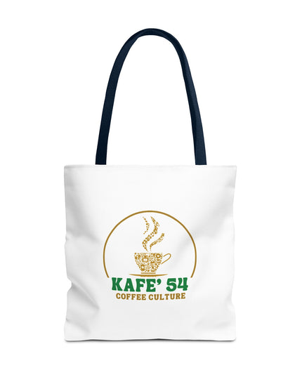 Coffee Culture Tote Bag - More featuring KAFE' 54 logo and coffee cup design.