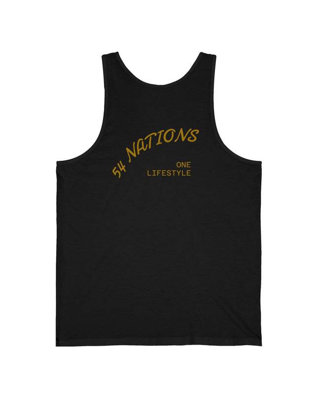 54 Nations "One Lifestyle" White Tank Top  Cultural Pride Summer Tank