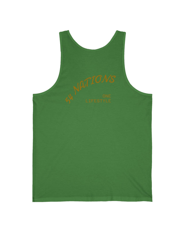 54 Nations "One Lifestyle" White Tank Top  Cultural Pride Summer Tank