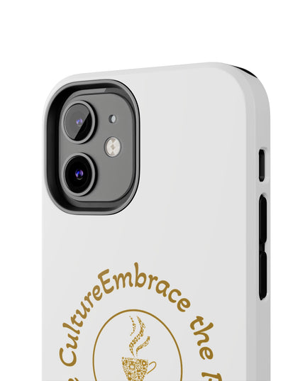 Coffee Culture Tough Phone Case KAFE 54 Embrace Design