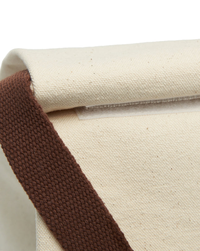 Canvas Lunch Bag Embrace Coffee Culture Insulated Tote with Strap