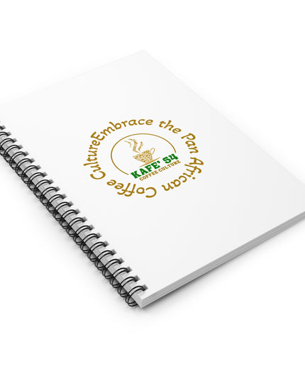 Kafe 54 Coffee Culture Embrace Spiral Notebook Ruled Journal
