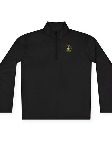 Quarter-Zip Pullover — K54 Logo and More Than Back Design in black color with a stylish logo.