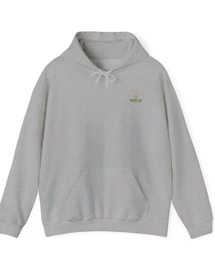 Coffee Culture More Than Hooded Sweatshirt Pullover in light gray with a logo on the chest