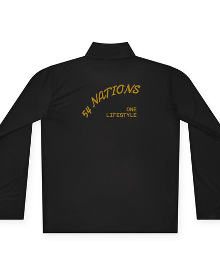 Quarter-Zip Pullover K54 Logo 54 Nations Back Design