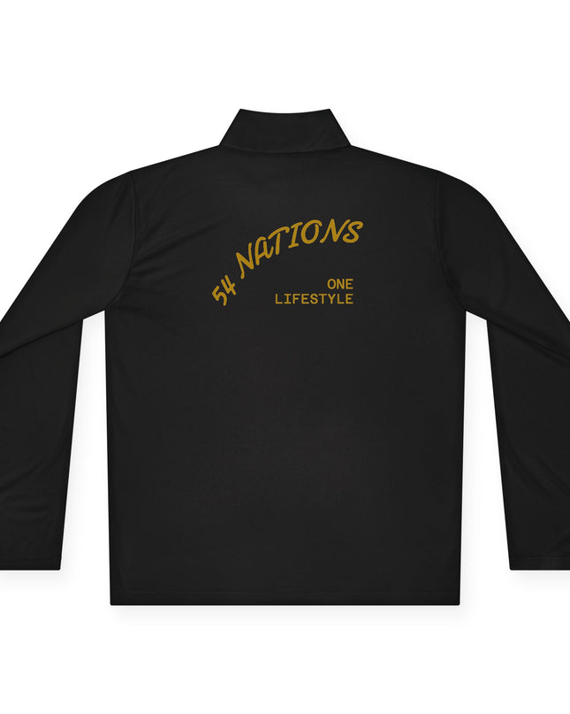Quarter-Zip Pullover K54 Logo 54 Nations Back Design