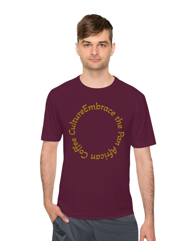 Coffee Culture Embrace Unisex Moisture Wicking T-shirt