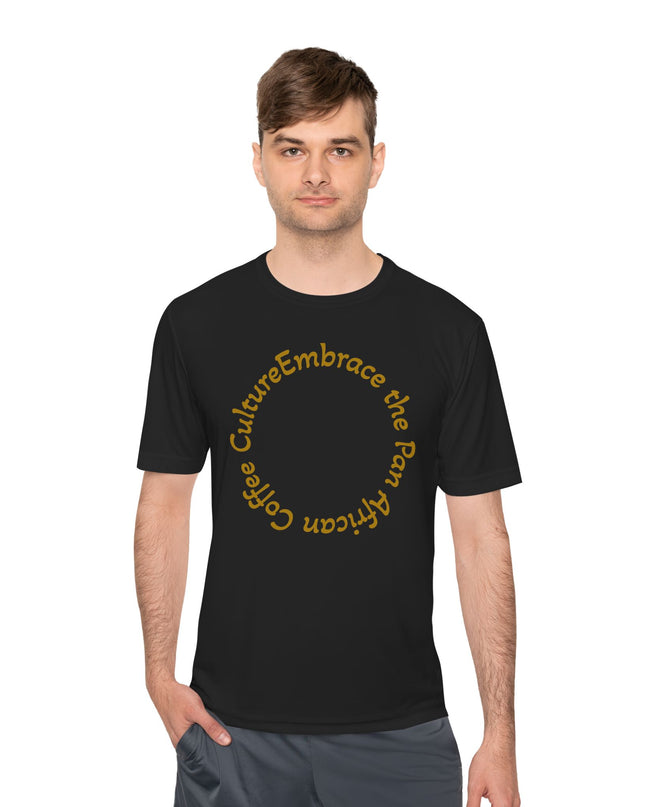 Coffee Culture Embrace Unisex Moisture Wicking T-shirt