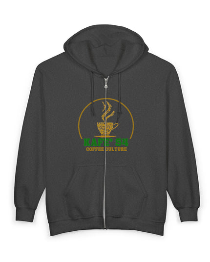 Coffee Culture Hoodie - Embrace Unisex Zip Sweatshirt