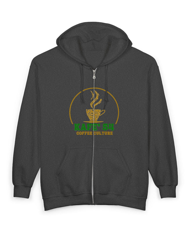 Coffee Culture Hoodie - Embrace Unisex Zip Sweatshirt