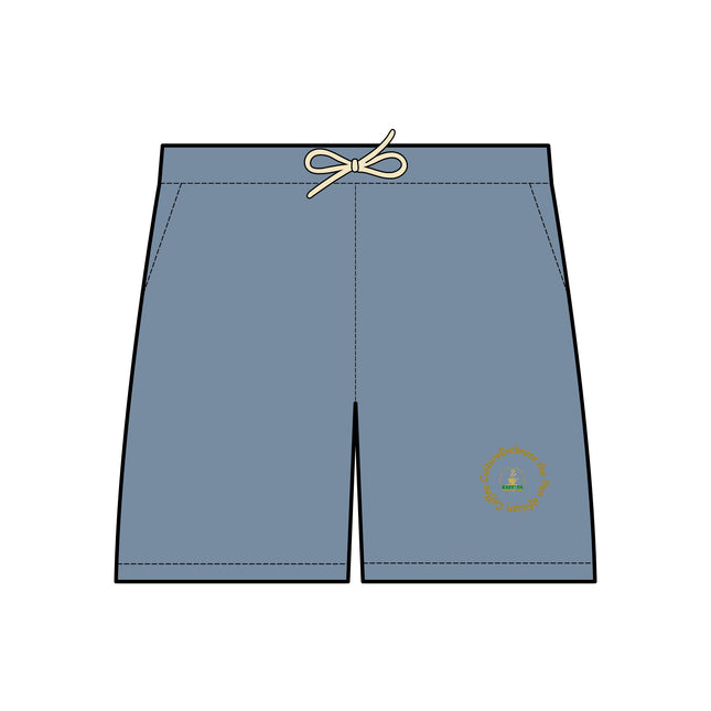 Lightweight Garment Dyed Fleece Sweat Shorts Circle Logo