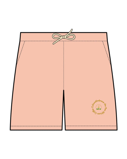 Lightweight Garment Dyed Fleece Sweat Shorts Circle Logo