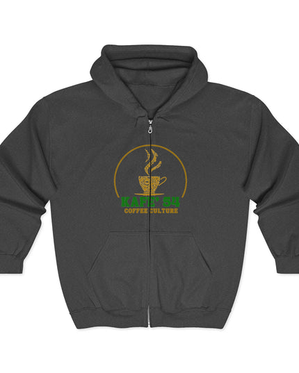Coffee Culture Hoodie - 54 Nations Unisex Zip Sweatshirt
