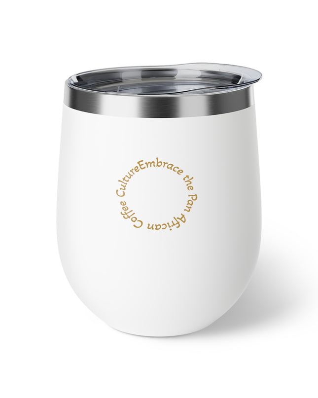 Insulated coffee cup for travel, perfect gift for coffee lovers, keeps beverages warm and stylish, KAFE' 54 design.