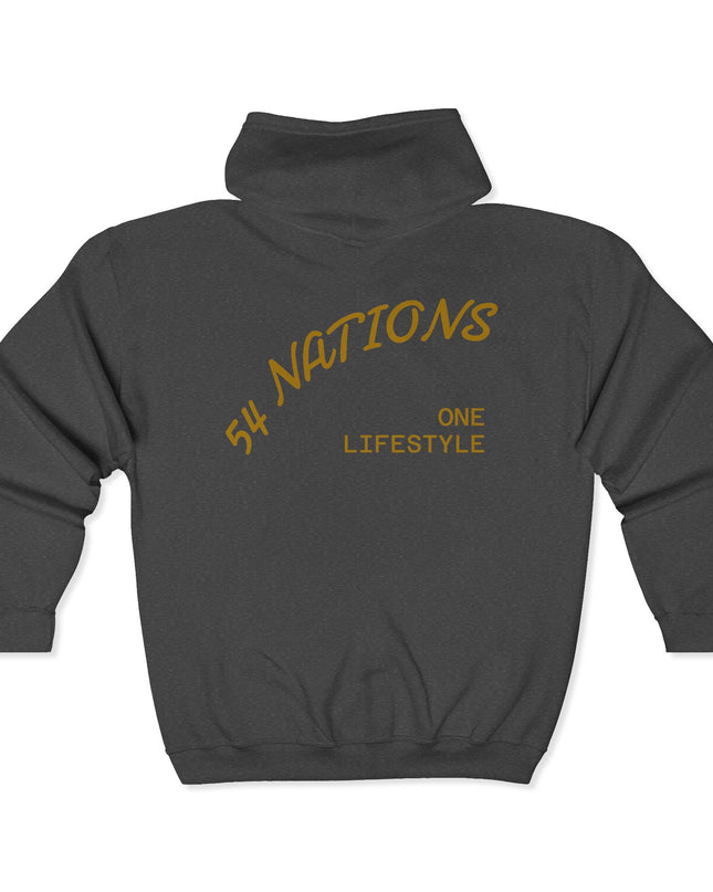 Coffee Culture Hoodie - 54 Nations Unisex Zip Sweatshirt