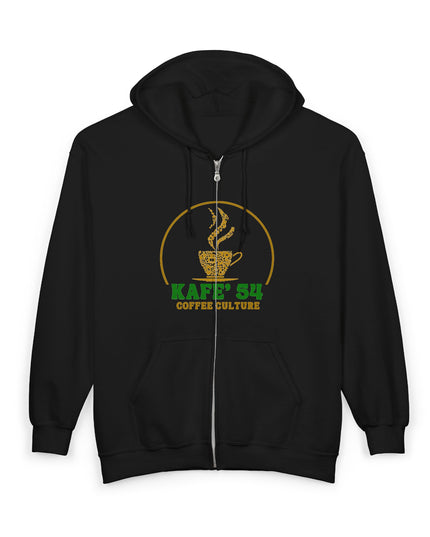 Coffee Culture Hoodie - 54 Nations Unisex Zip Sweatshirt
