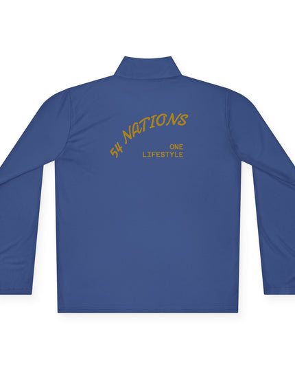 Quarter-Zip Pullover K54 Logo 54 Nations Back Design