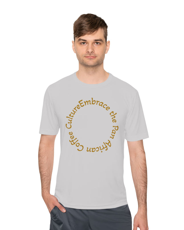 Coffee Culture Embrace Unisex Moisture Wicking T-shirt