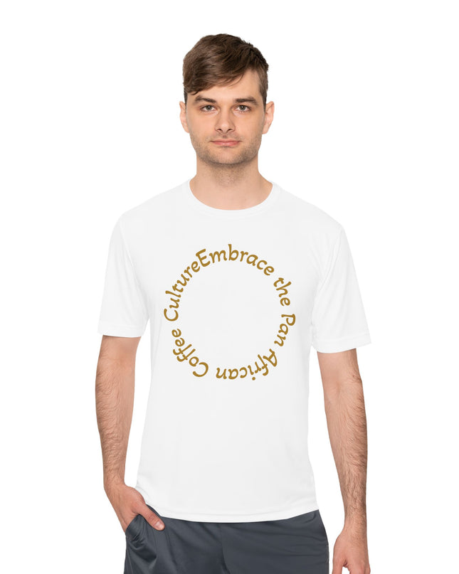 Coffee Culture Embrace Unisex Moisture Wicking T-shirt