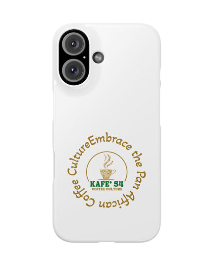 Coffee Culture Snap Phone Case KAFE' 54 Embrace the Vibe