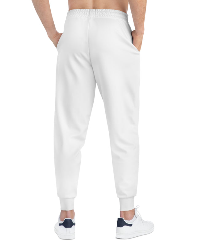 Stylish Athletic Joggers with Gold Embroidery