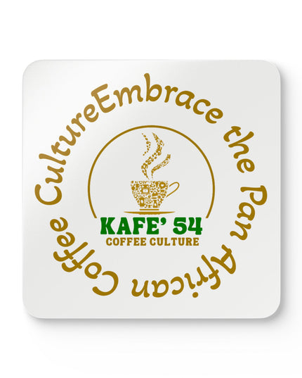 KAFE' 54 Coffee Culture Pan-African Logo cork coaster 4-pack