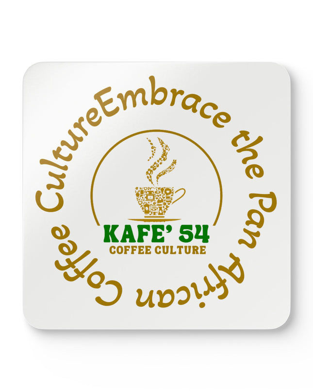 KAFE' 54 Coffee Culture Pan-African Logo cork coaster 4-pack