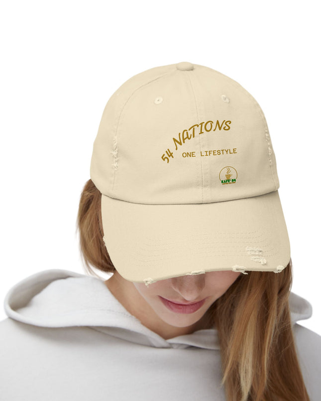 Distressed Coffee Club Cap