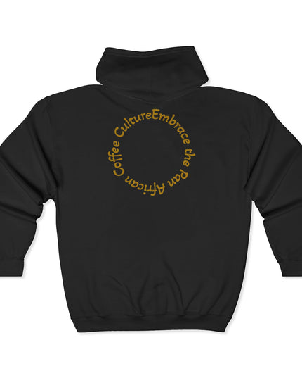 Coffee Culture Hoodie - Embrace Unisex Zip Sweatshirt