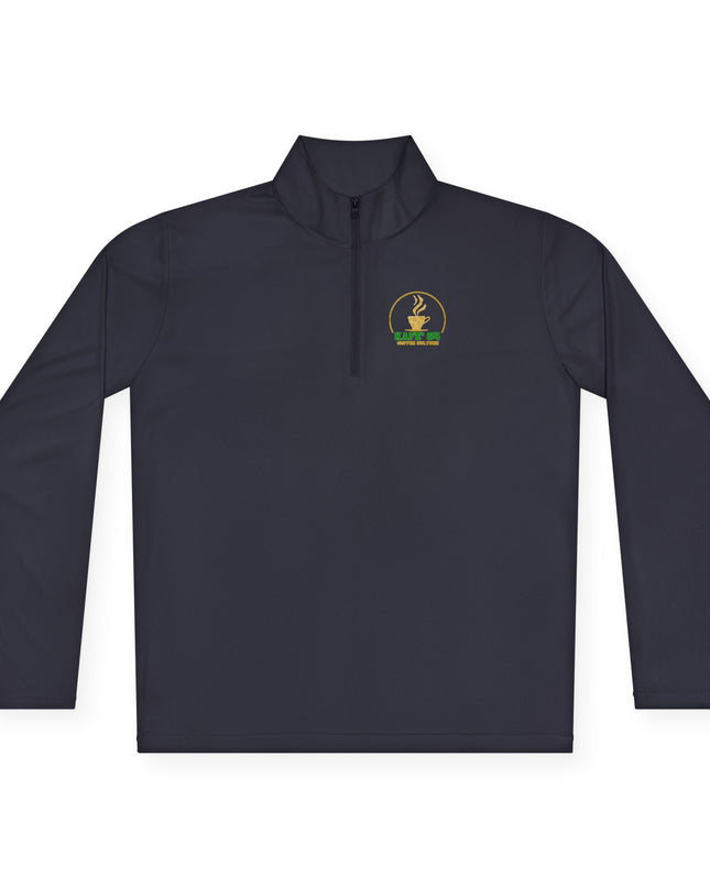 Quarter-Zip Pullover K54 Logo Embrace Back Design