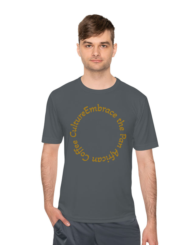 Coffee Culture Embrace Unisex Moisture Wicking T-shirt