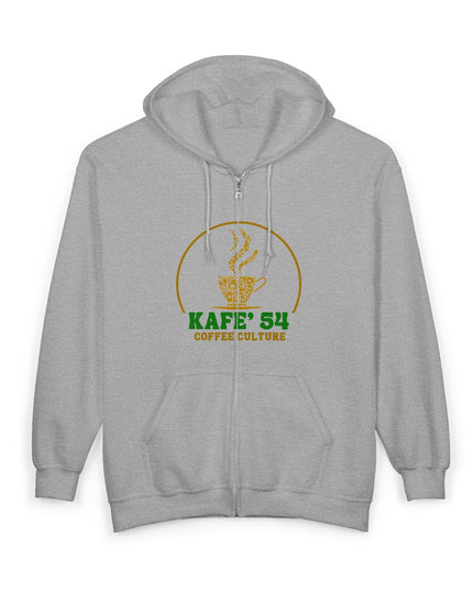 Coffee Culture Hoodie - 54 Nations Unisex Zip Sweatshirt