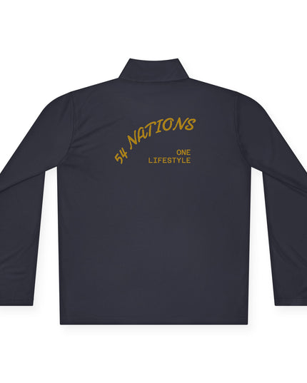 Quarter-Zip Pullover K54 Logo 54 Nations Back Design