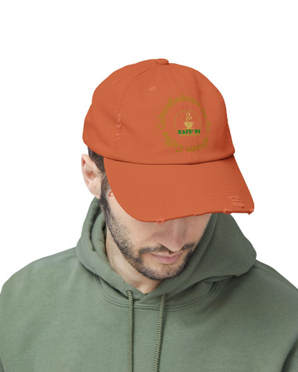 Distressed Coffee Club Cap