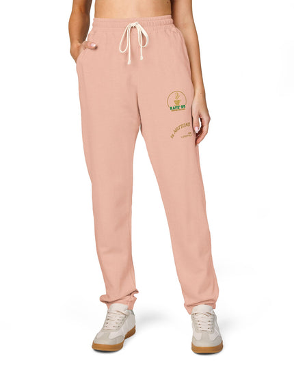 Comfortable Garment-Dyed Fleece Sweatpants