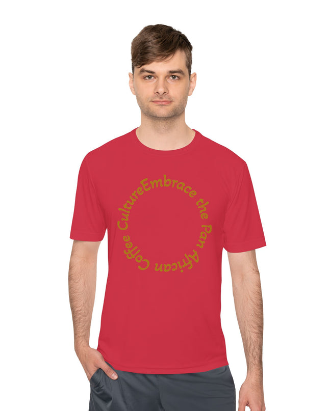 Coffee Culture Embrace Unisex Moisture Wicking T-shirt