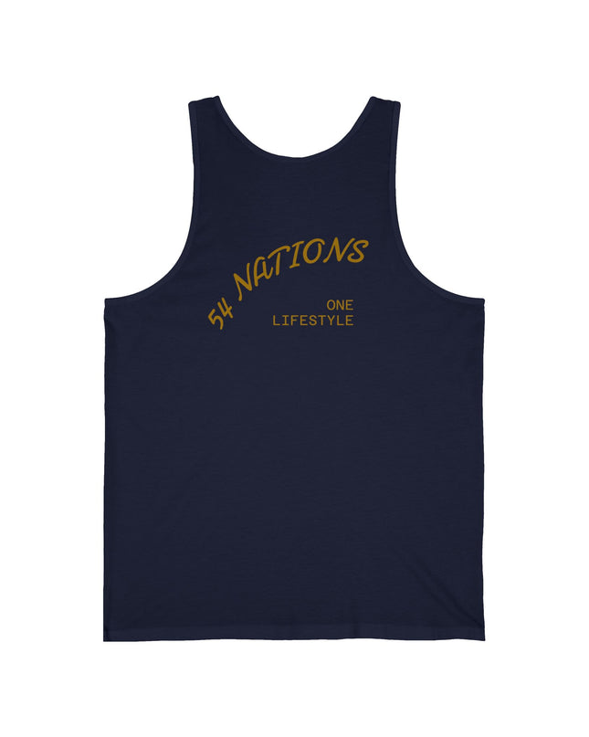 54 Nations "One Lifestyle" White Tank Top  Cultural Pride Summer Tank