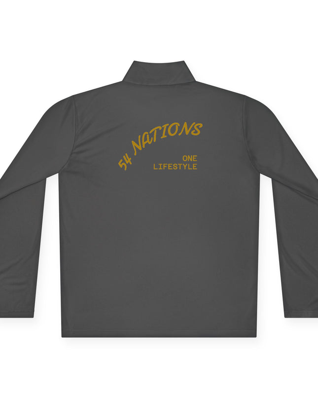 Quarter-Zip Pullover K54 Logo 54 Nations Back Design